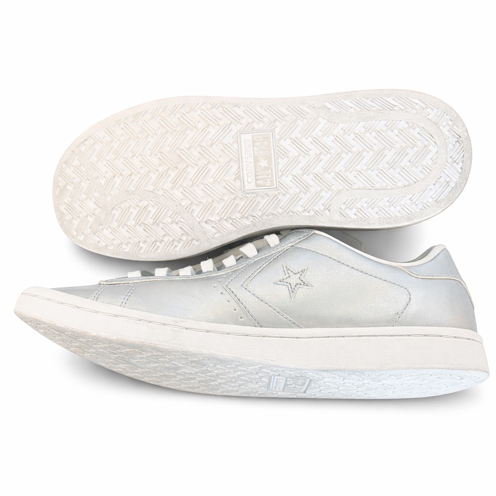 Converse One Star LunarLon Metallic Silver Sneakers Women’s 8.5 / EU 40 - Picture 5 of 5